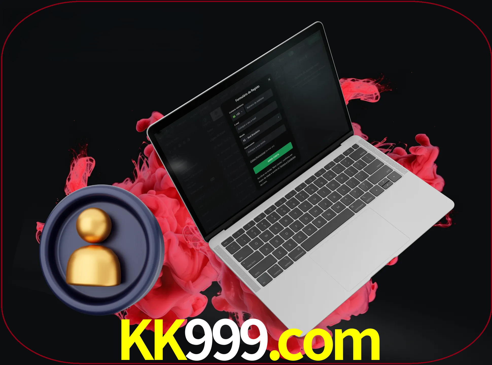 No cabeçalho do site kk999, clique no botão que o levará a um formulário especial onde terá de introduzir as suas informações actuais.